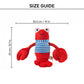 FOFOS Lobster Sealife Squeaky Plush Dog Toy - Red_08