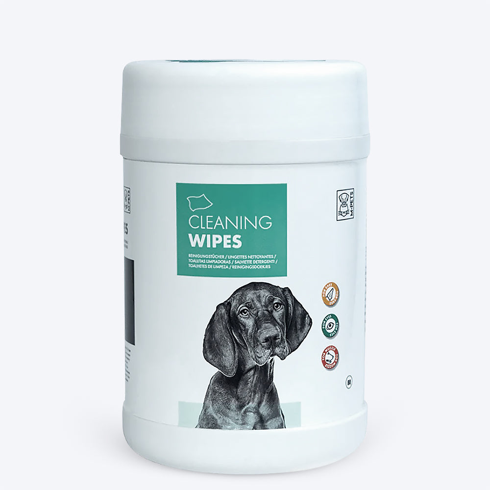 M-Pets Cleaning Wipes for Dogs & Cats - Sensitive (Eye, Ear & Muzzle) - 80 Pcs - Heads Up For Tails