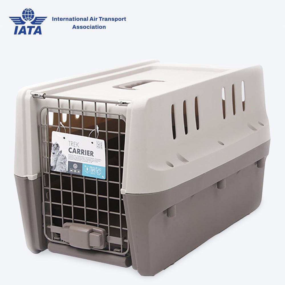 M-Pets TREK Carrier For Dog & Cat - Light Grey & Dark Grey