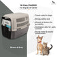 M-Pets VIAGGIO Dog & Cat Carrier - Brown & Grey - Heads Up For Tails