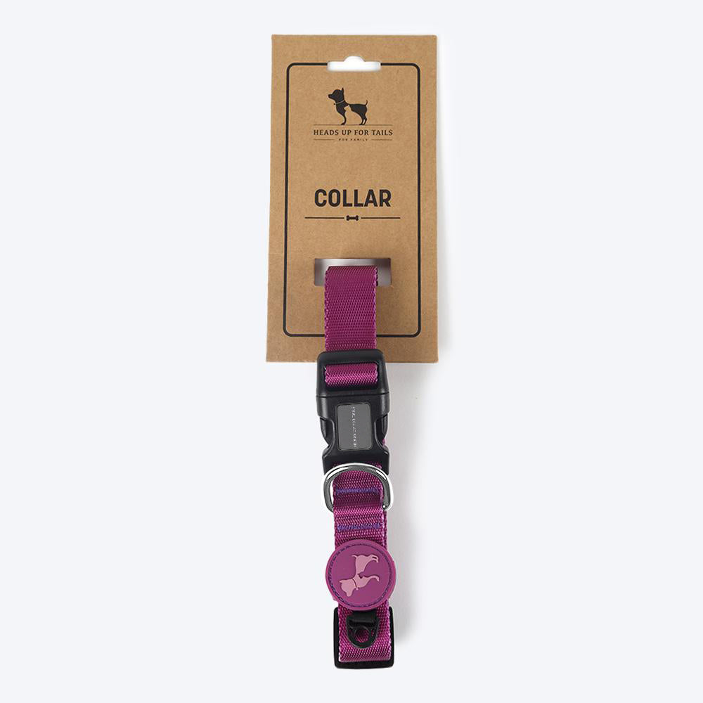 HUFT Personalised Classic Dog Collar - Purple_11