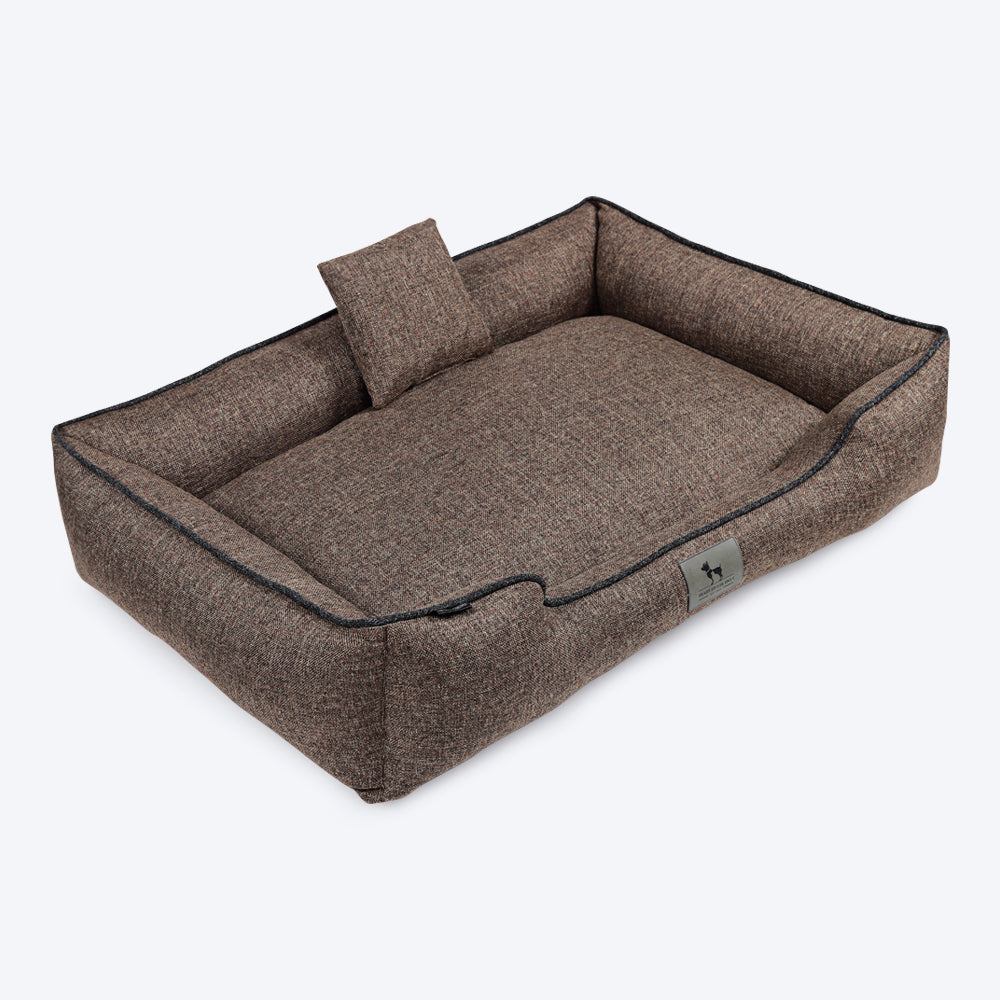 HUFT Nap Now Lounger Dog Bed (Free Cushion) - Coffee (Made to Order) - Heads Up For Tails