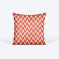 HUFT Red Herringbone with Silhouette Personalised Cushion- 12 inches (30 x 30 cm) - Heads Up For Tails