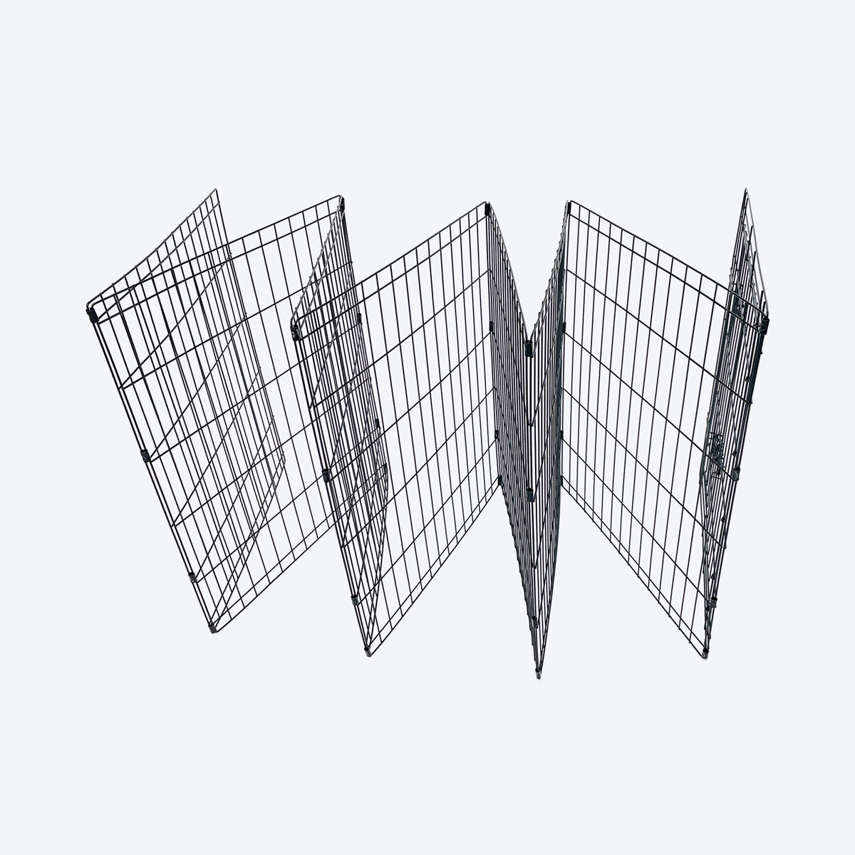 M-Pets Essential Foldable Puppy Pen With Door For Dog - Black - 61x61 cm - S - Heads Up For Tails