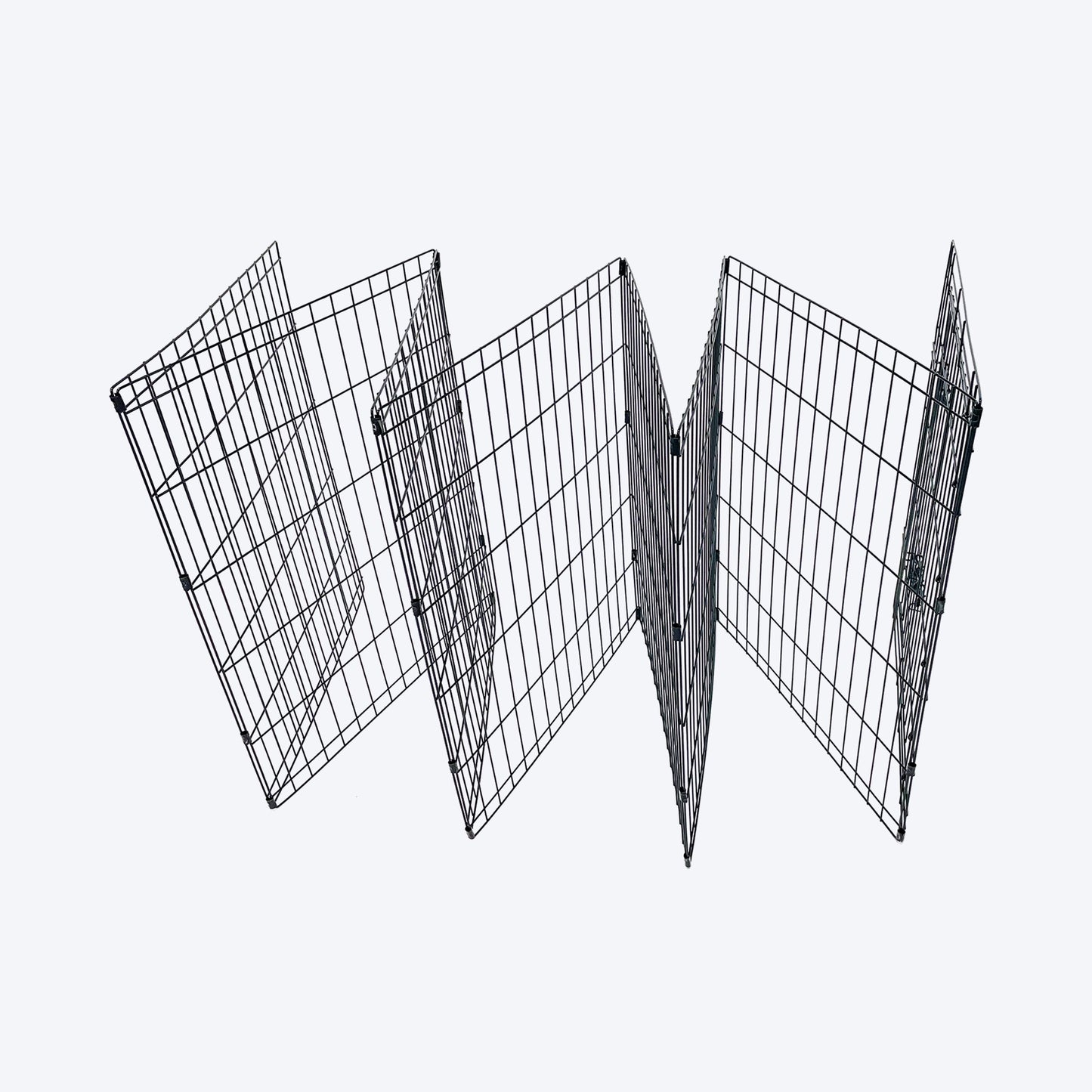 M-Pets Essential Foldable Puppy Pen With Door For Dog - Black - 61x61 cm - S - Heads Up For Tails