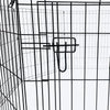 M-Pets Essential Foldable Puppy Pen With Door For Dog - Black - 61x61 cm - S - Heads Up For Tails