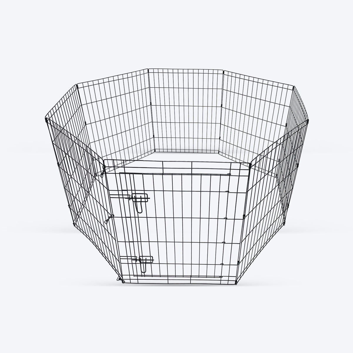 M-Pets Essential Foldable Puppy Pen With Door For Dog - Black - 61x61 cm - S - Heads Up For Tails