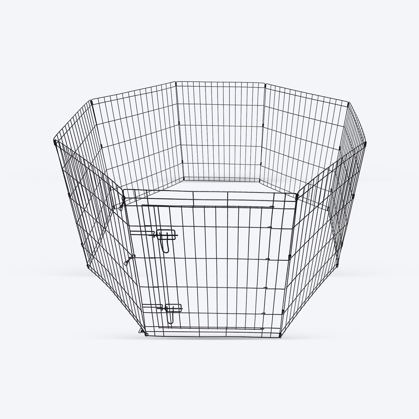 M-Pets Essential Foldable Puppy Pen With Door For Dog - Black - 61x61 cm - S - Heads Up For Tails