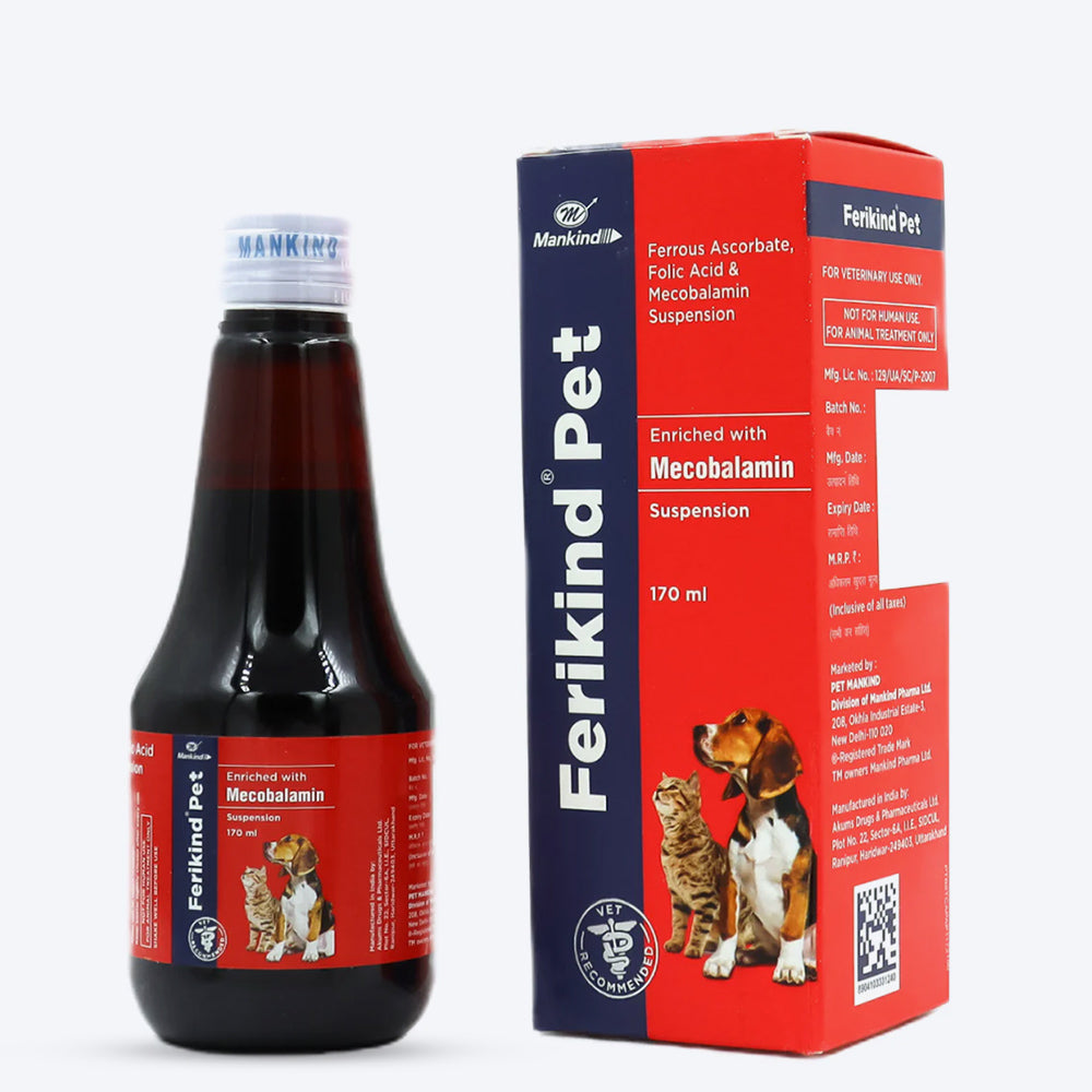 Mankind Ferikind Pet Syrup For Dog & Cat - 170 ml - Heads Up For Tails