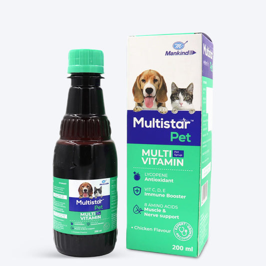 Mankind Multistar Liquid For Dog & Cat - 200 ml - Heads Up For Tails
