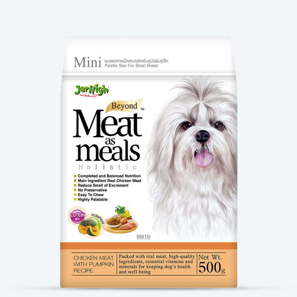 JerHigh Meat As Meals Chicken Meat With Pumpkin Recipe Dry Dog Food (For Smaller Breed) - 500 g