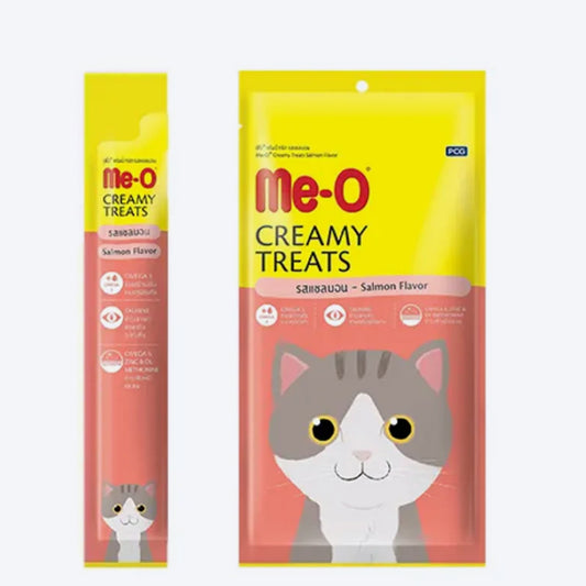 Me-O Creamy Cat Treats - Salmon - Pack of 20 (20 x 15 g) - Heads Up For Tails