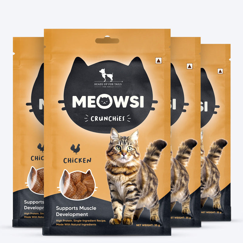 Meowsi by HUFT Cat Treats - Chicken Crunchies - 35 g - Heads Up For Tails
