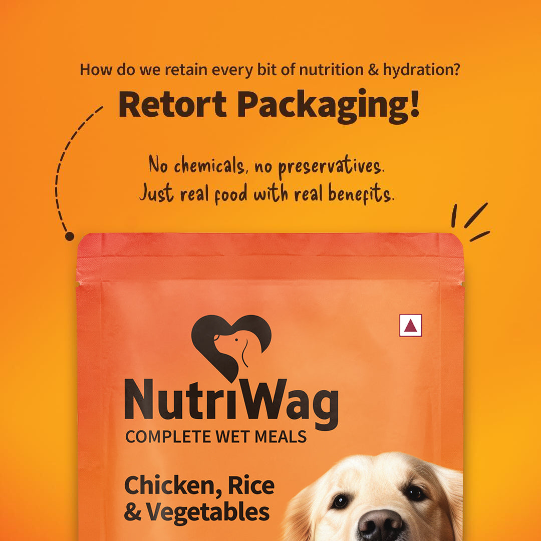 NutriWag Balanced Meals With Chicken, Rice & Vegetables For Dog - 300g