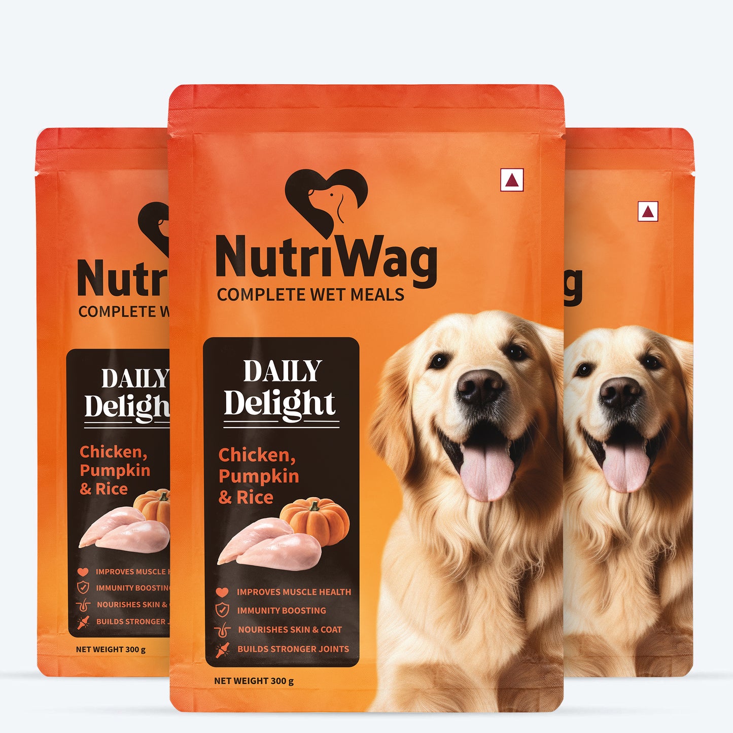 NutriWag Balanced Meals With Chicken, Rice & Vegetables For Dog - 300g