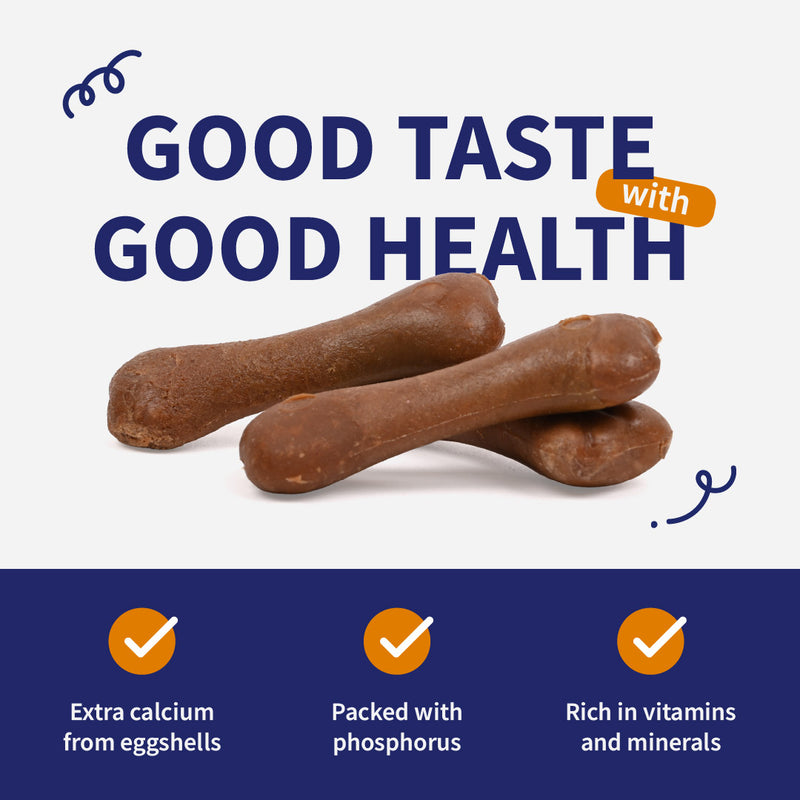 NutriWag Chicken Calcium Chew Bones Treats For Dog - Heads Up For Tails