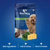 NutriWag Spinach & Cheese Duo Sticks Treats For Dog - 70 gm - Heads Up For Tails