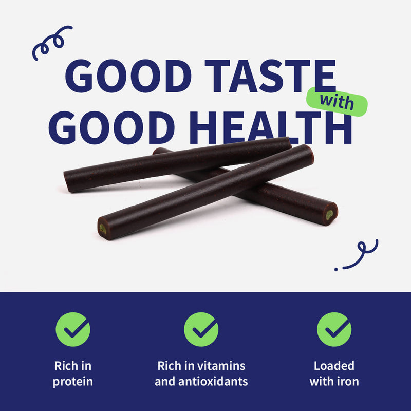 NutriWag Spinach & Cheese Duo Sticks Treats For Dog - 70 gm - Heads Up For Tails
