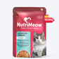 NutriMeow Oceanfish In Gravy Wet Food For Adult Cat - 80 gm - Heads Up For Tails