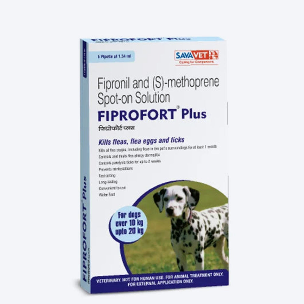 Savavet Fiprofort Plus Spot-on Flea & Tick Control For Dogs