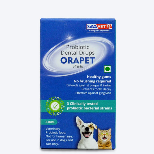 Savavet Orapet Dental Drops Oral Care For Dog & Cat - 3.8 ml