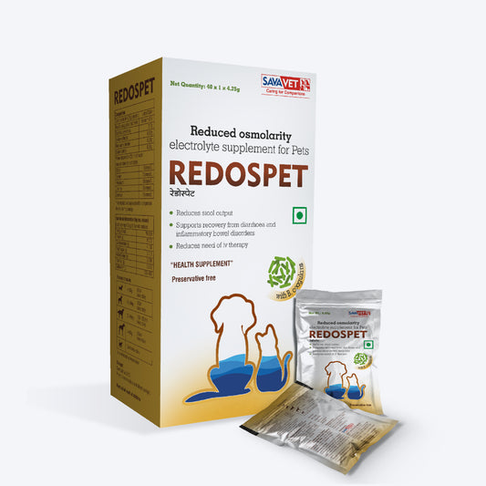 Savavet Redospet 4.25 mg Sachets Oral Rehydration For Dog & Cat - 40 Sachets