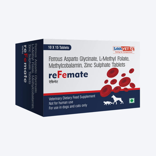 Savavet Refemate Tablets Mineral Supplement For Dog & Cat - 15 Tablets