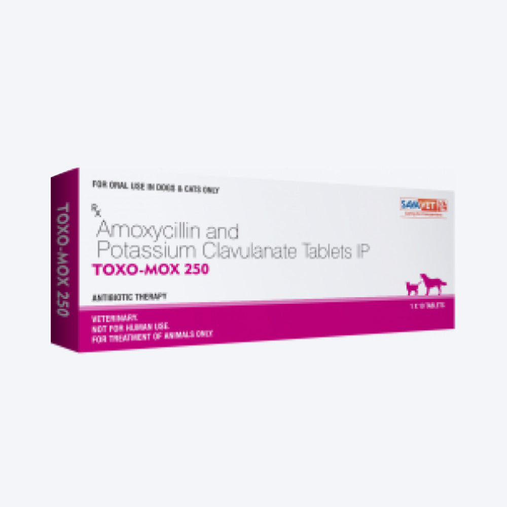 Savavet Toxomox Tablets Antibiotic For Dog & Cat - 10 Tablets - Heads Up For Tails