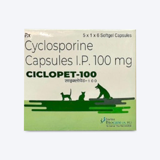 Corise Ciclopet 100 Mg Tablets For Dog & Cat - 6 Tablets