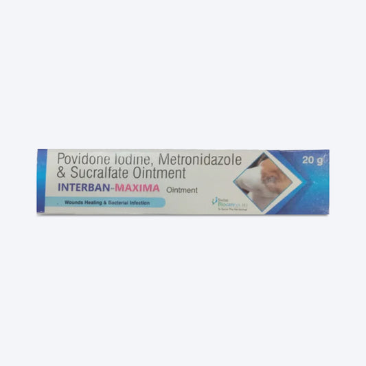 Corise Interban Maxima Antimicrobial Ointment For Dog & Cat - 20 gm - Heads Up For Tails