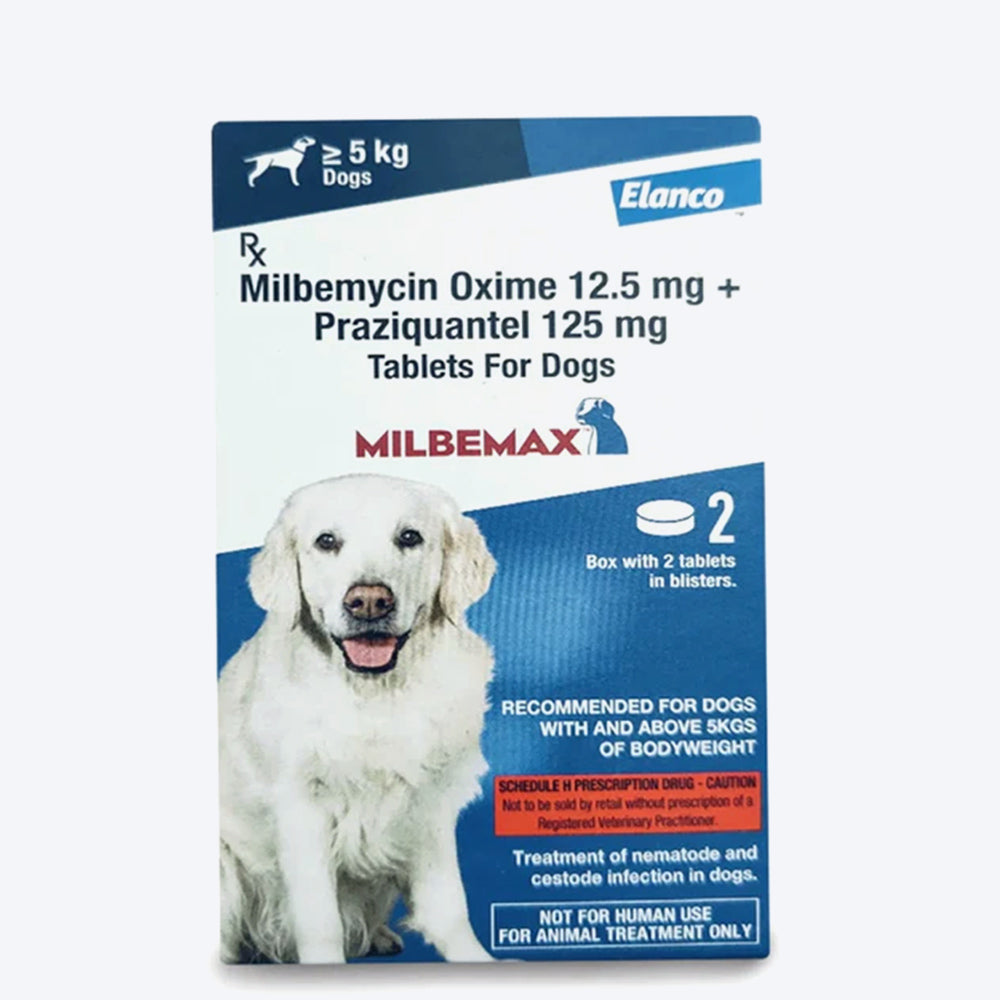 Elanco Milbemax Dewormer Tablets for Dogs Cats Tabs – Heads