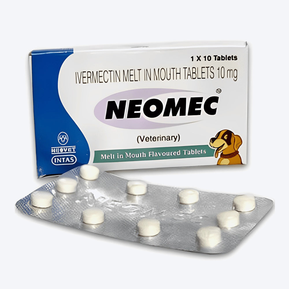 Intas Neomec Tablets For Dog & Cat - 10 Tablets - Heads Up For Tails