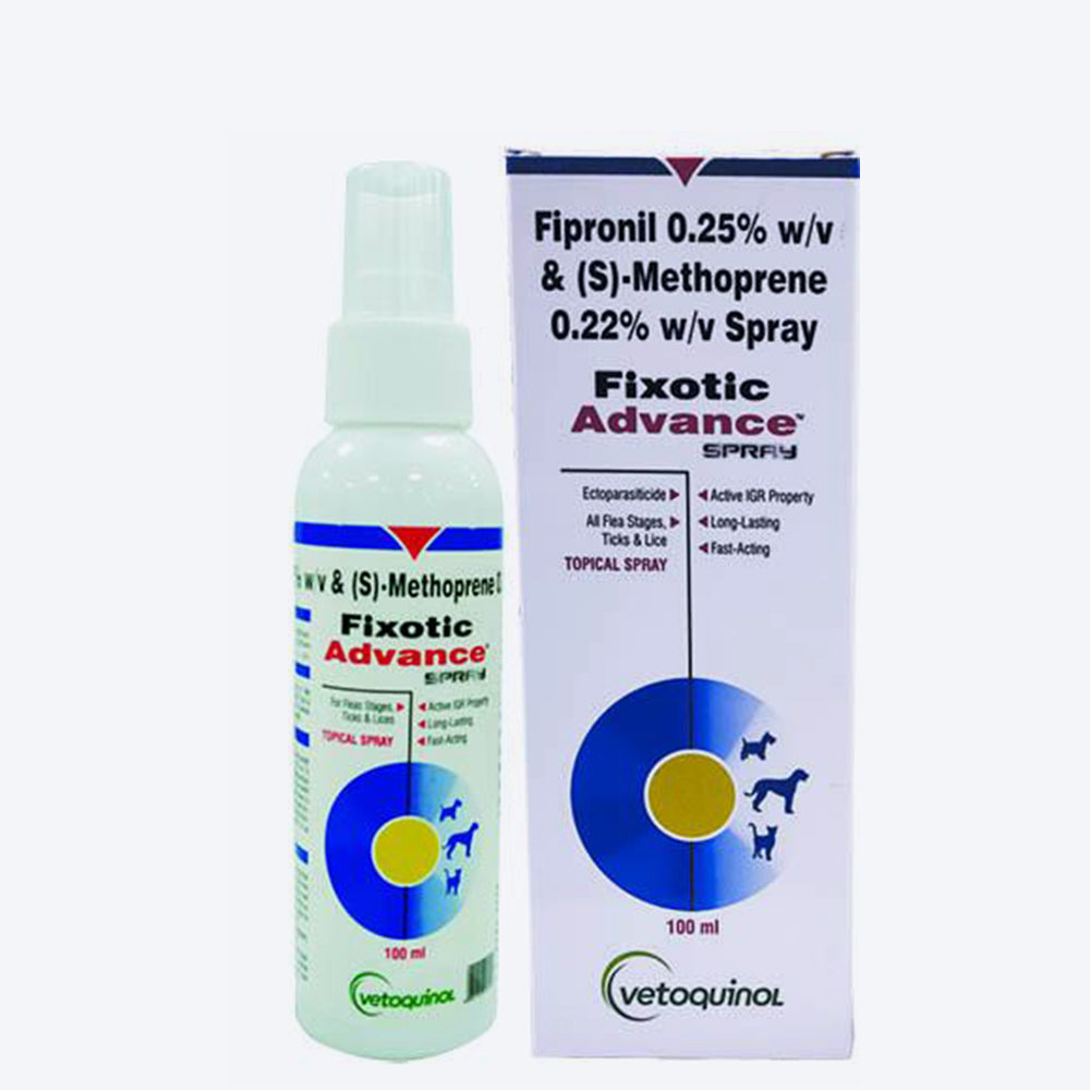 Vetoquinol Fixotic Adv Spray For Dog & Cat - 100 ml