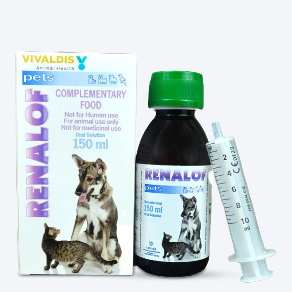 Vivaldis Renalof Kidney Health Oral Syrup For Dog & Cat - 150 ml - Heads Up For Tails