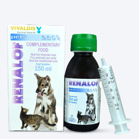 Vivaldis Renalof Kidney Health Oral Syrup For Dog & Cat - 150 ml - Heads Up For Tails
