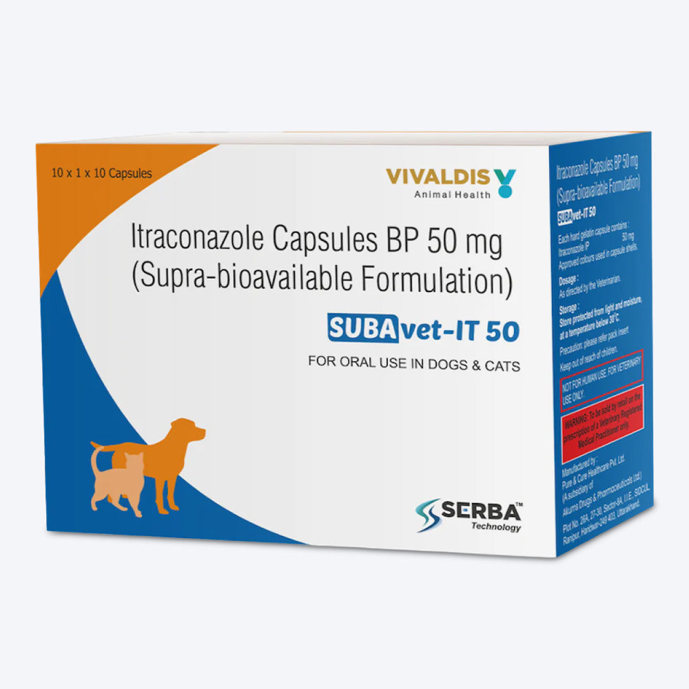 Vivaldis Suba Vet Ti Thyroid Support 50 mg Tablets For Pets - 1x10 Tablets - Heads Up For Tails