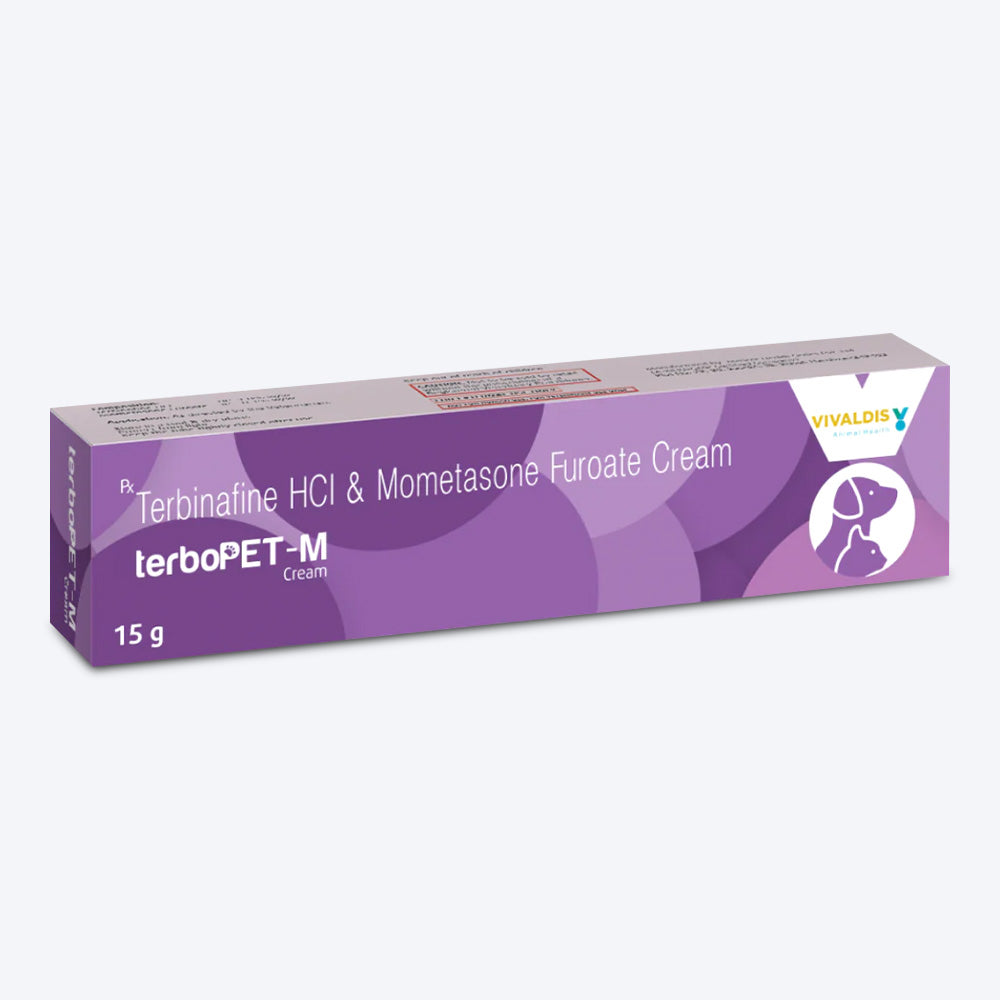 Vivaldis Terbopet M Topical Antifungal Cream For Dog & Cat - 15 gm - Heads Up For Tails