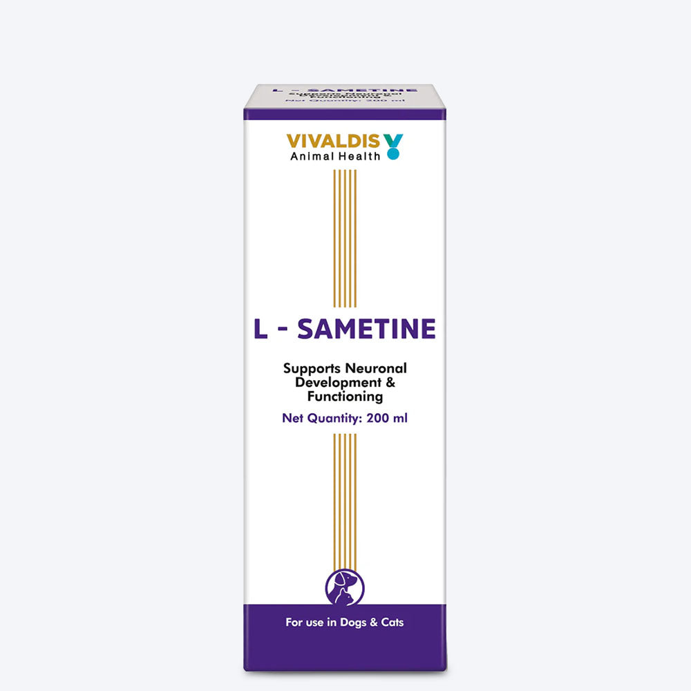 Vivaldis RX L Sametine CNS & Metabolic Support Syrup For Dog & Cat - 200 ml - Heads Up For Tails