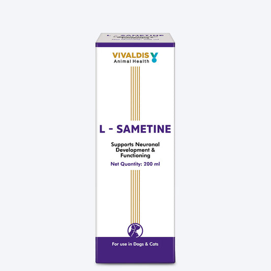 Vivaldis RX L Sametine CNS & Metabolic Support Syrup For Dog & Cat - 200 ml - Heads Up For Tails
