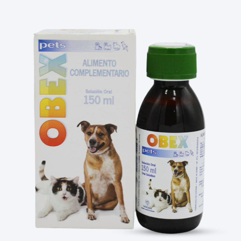Vivaldis RX Obex Weight Management Oral Syrup For Pets - 150 ml - Heads Up For Tails
