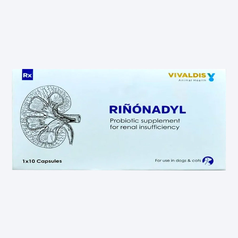 Vivaldis RX Rinonadyl Renal Support Tablets For Dog & Cat - 10 Tablets - Heads Up For Tails