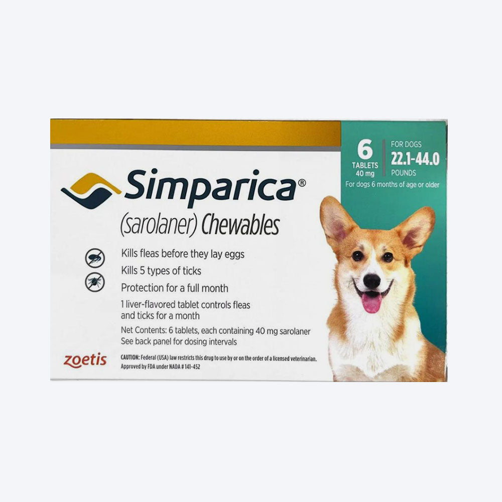 Zoetis Simparica UCT Chewable Tablet For Dog & Cat – 6 Tablets