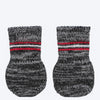 Trixie Non-Slip Socks for Dogs - Grey - 1 Pair ( 2 socks Covers 2 Paws Only) - Heads Up For Tails