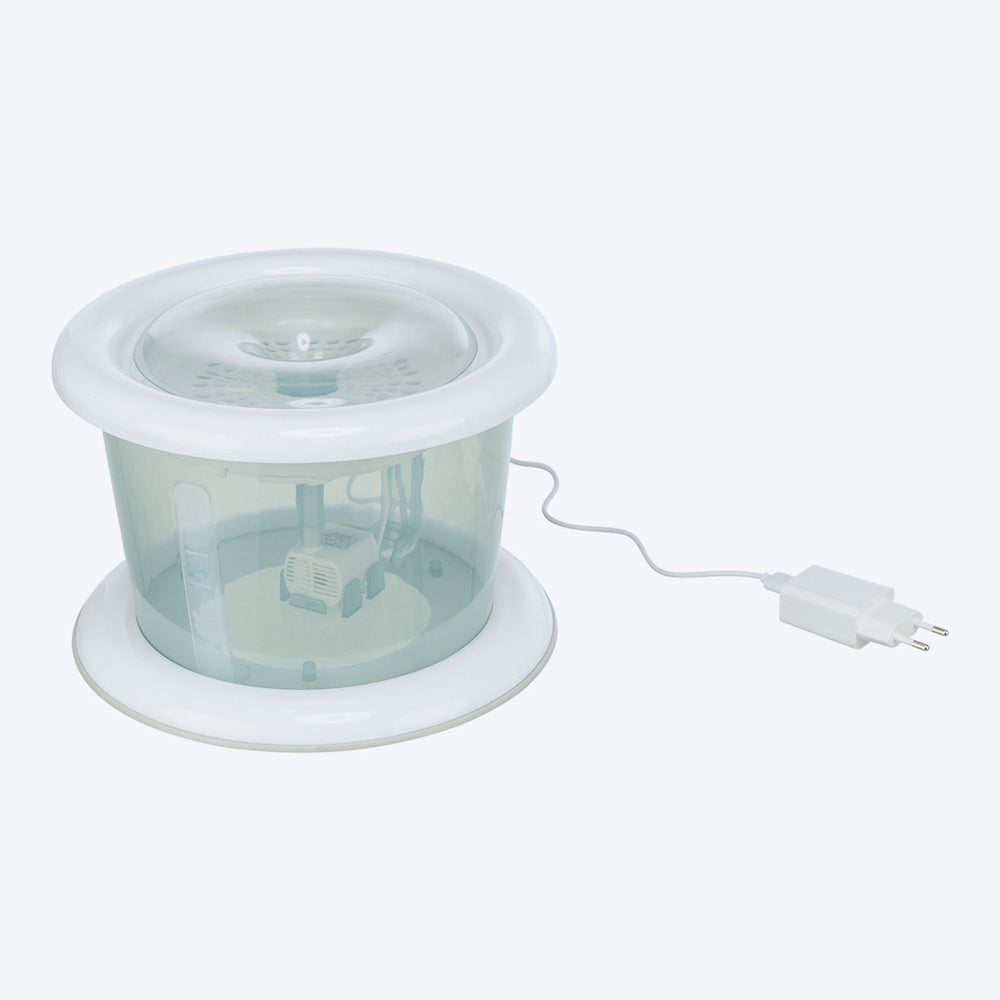 Trixie Bubble Stream Automatic Water Dispenser For Dog & Cat - Light Blue & White - 3 ltr