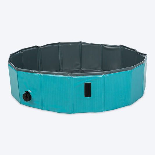 Trixie Portable Dog Splash Pool - Light Blue - Heads Up For Tails