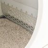 Trixie Self-Cleaning Litter Tray For Cat - White - 55.5 x 53 x 52 cm - Heads Up For Tails