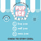 Pup Ice Fruity Lollies Watermelon Ready to Freeze Treat For Adult Dog - 90 gm - Heads Up For Tails