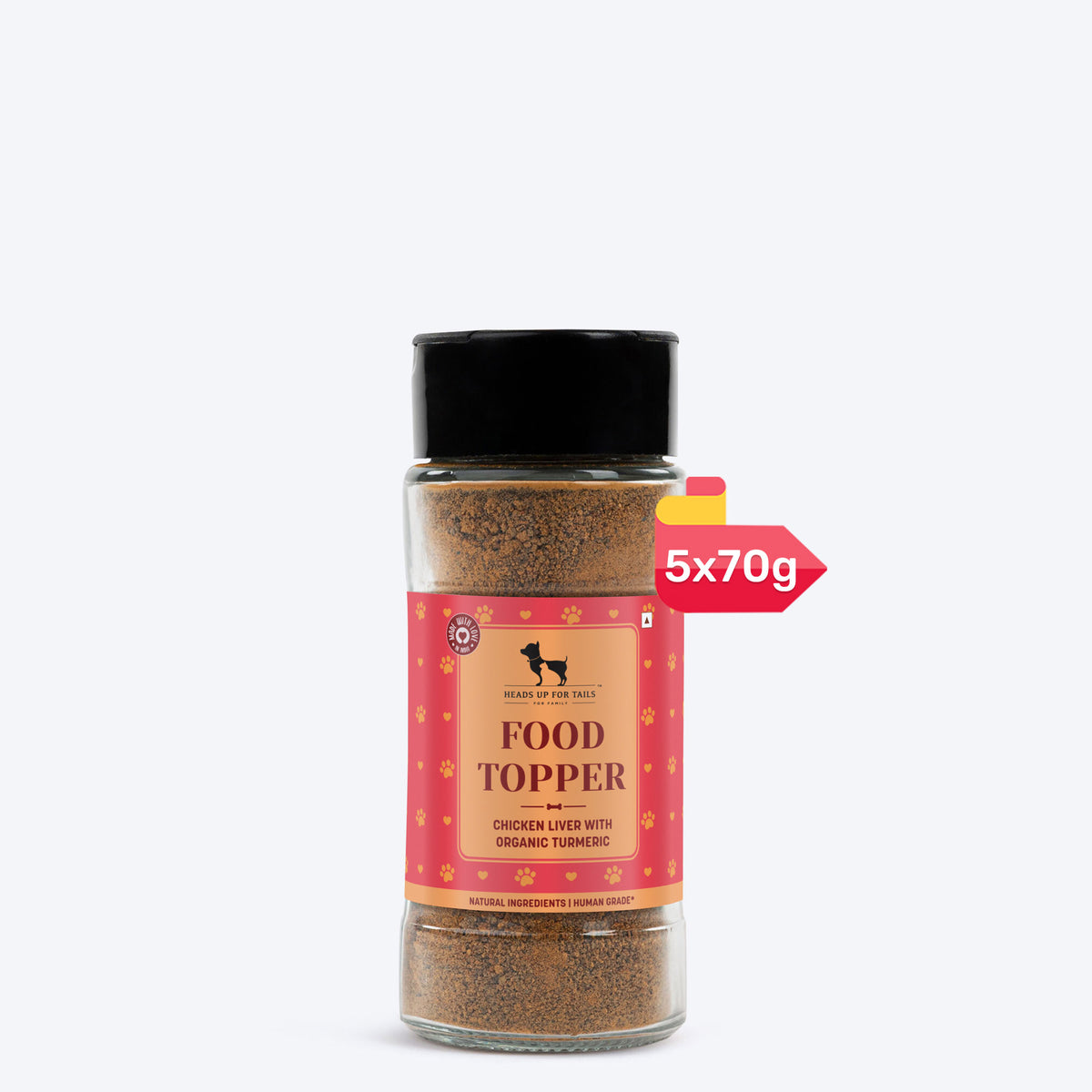 HUFT Food Topper Chicken Liver with Organic Turmeric For Dog - Heads Up For Tails