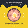 Meowsi by HUFT Chicken Breast with Quail Egg pâté, 80 gm can, grain-free, with vitamins and minerals for cats.