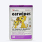 Petkin Ear wipes for Dogs and Cats - 30 wipes - Heads Up For Tails